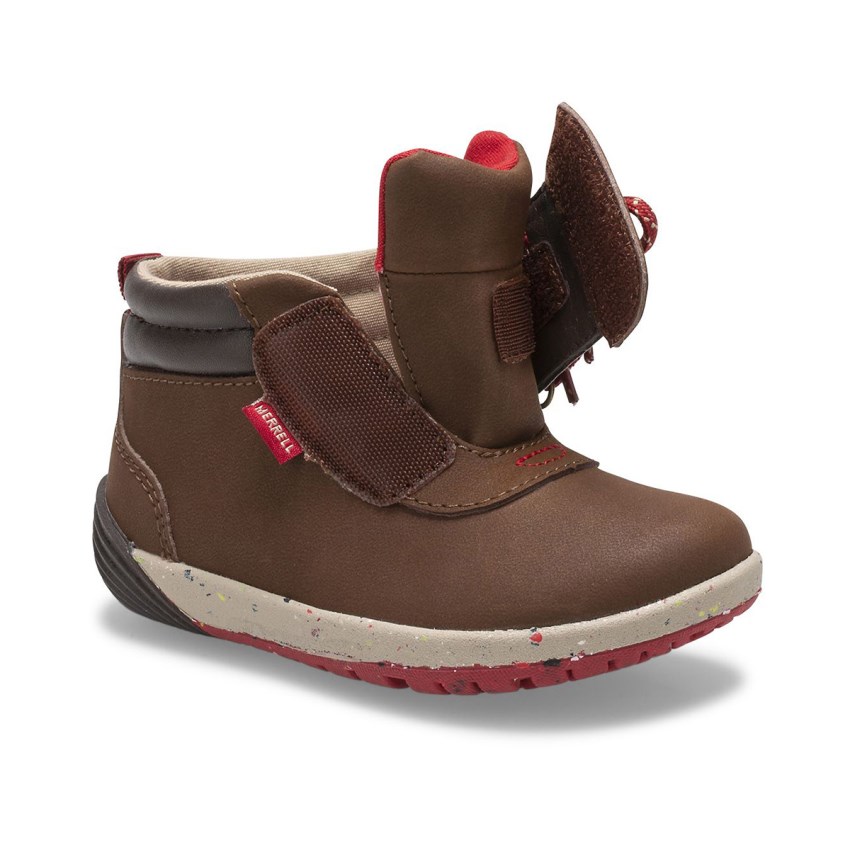 Bottes Merrell Bare Steps 2.0 Marron Foncé Enfant | D.F.ZZGW